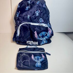 NWT. Disney Primark Stitch packable Backpack.